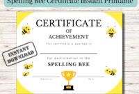 Blank Joint Venture Bee Certificate Template Word