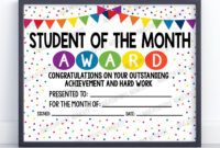 Blank Teacher Of The Month Certificate Template Word
