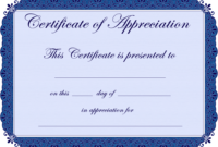Civil Air Patrol Certificate Of Appreciation Template Pdf
