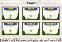 Cub Scout Certificate Of Appreciation Template Doc Sample