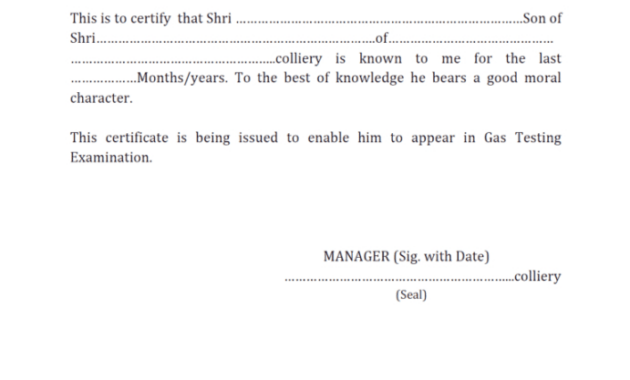 Free Blank Certificate Of Good Conduct Template  Sample