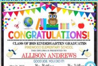 Free Blank Kids Graduation Certificate Template Pdf