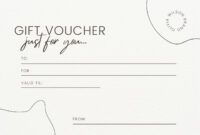 Free Custom Oil Change Gift Certificate Template  Sample