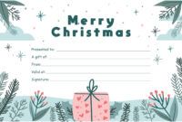 Free Editable Home Made Gift Certificate Template Pdf