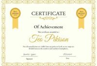 Free  Junior Achievement Certificate Template Excel Sample