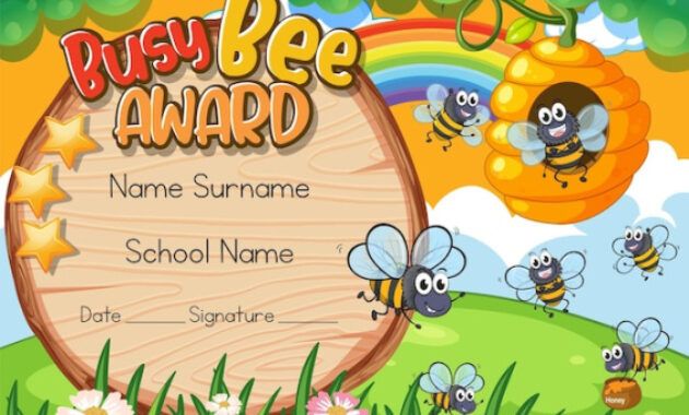 Joint Venture Bee Certificate Template Pdf