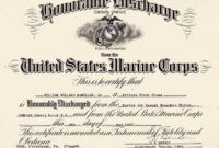 Marine Corps Certificate Of Commendation Template Pdf Sample