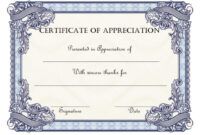 Printable Civil Air Patrol Certificate Of Appreciation Template Doc Sample