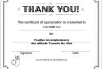 Printable Parent Certificate Of Appreciation Template Pdf