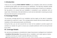 Blank Building Warranty Certificate Template Excel Sample