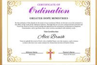 Custom Pastor Installation Certificate Template Excel