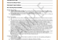 Editable Building Warranty Certificate Template Doc