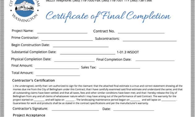Free  Air Conditioning Installation Certificate Template Word Sample