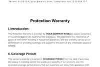 Free Custom Equipment Warranty Certificate Template