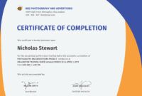 Free Custom Product Training Certificate Template Pdf