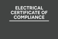 Free  Domestic Electrical Installation Certificate Template Word