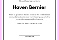 Free Editable Waterproofing Warranty Certificate Template Doc Sample