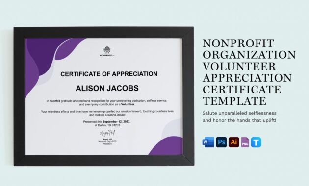 Printable Teacher Appreciation Certificate Template Word