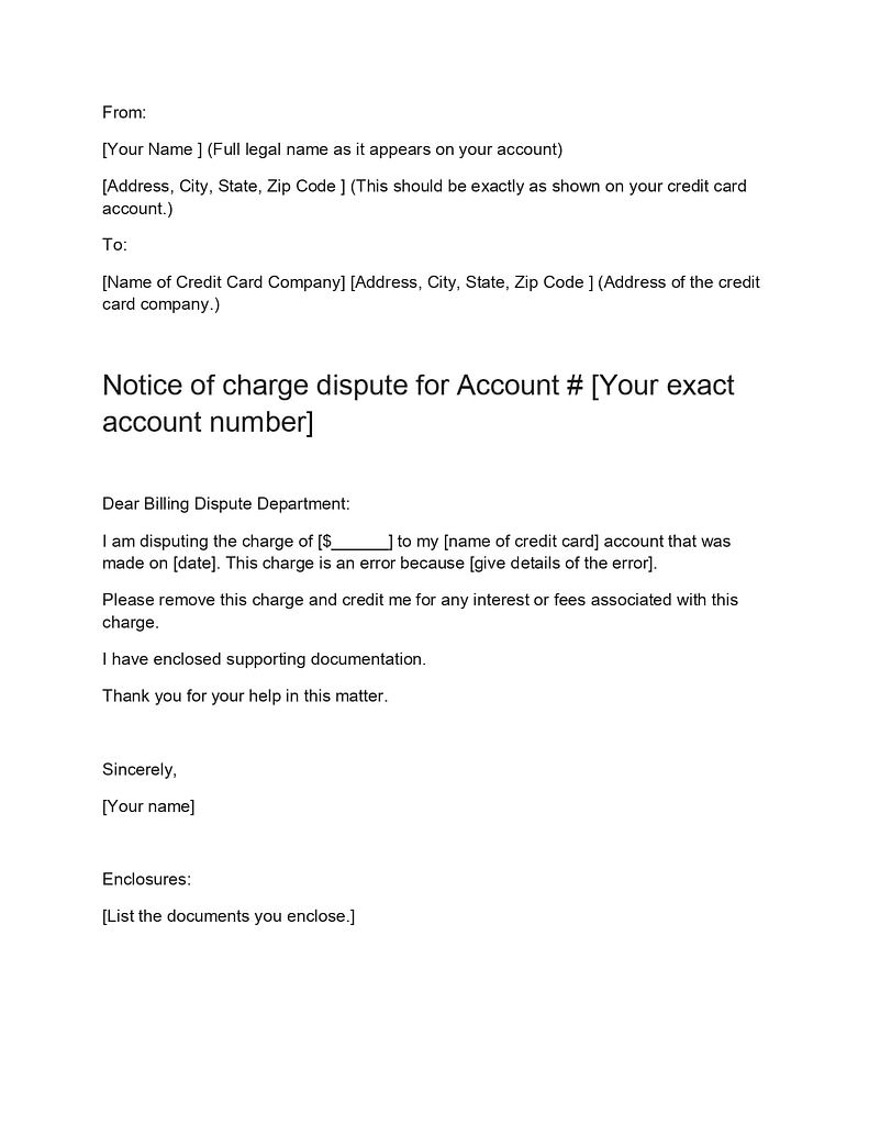 dispute-credit-card-charge-letter-template