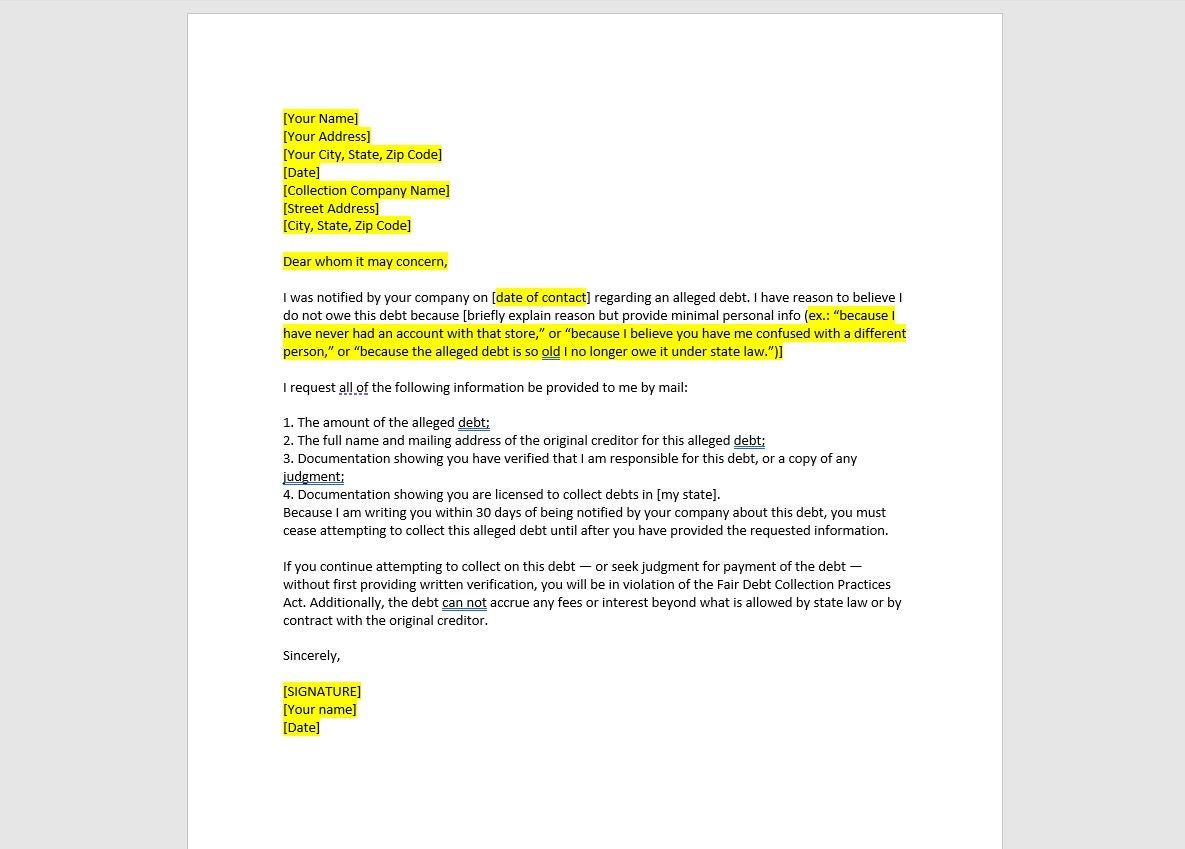 dispute-letter-template-for-collection