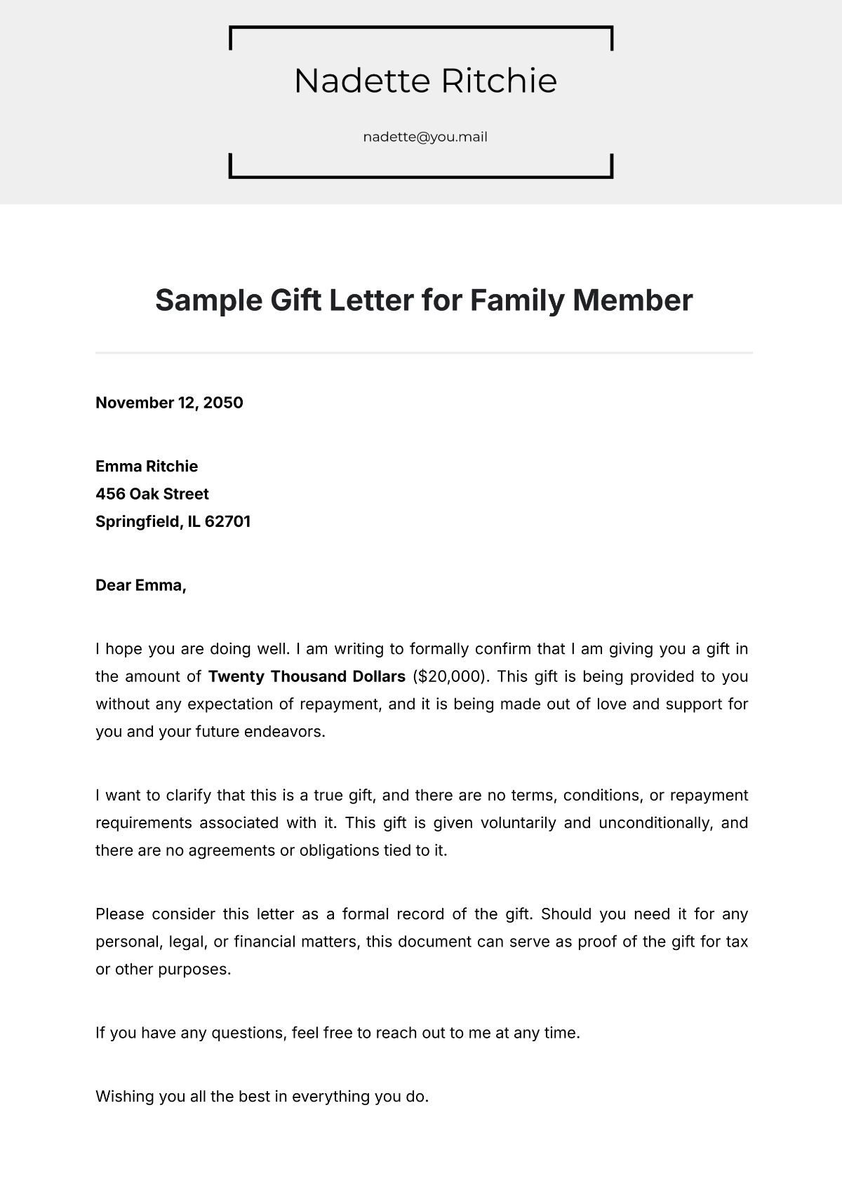 family-member-gift-letter-template