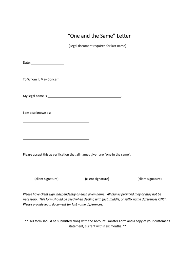one-in-the-same-letter-template