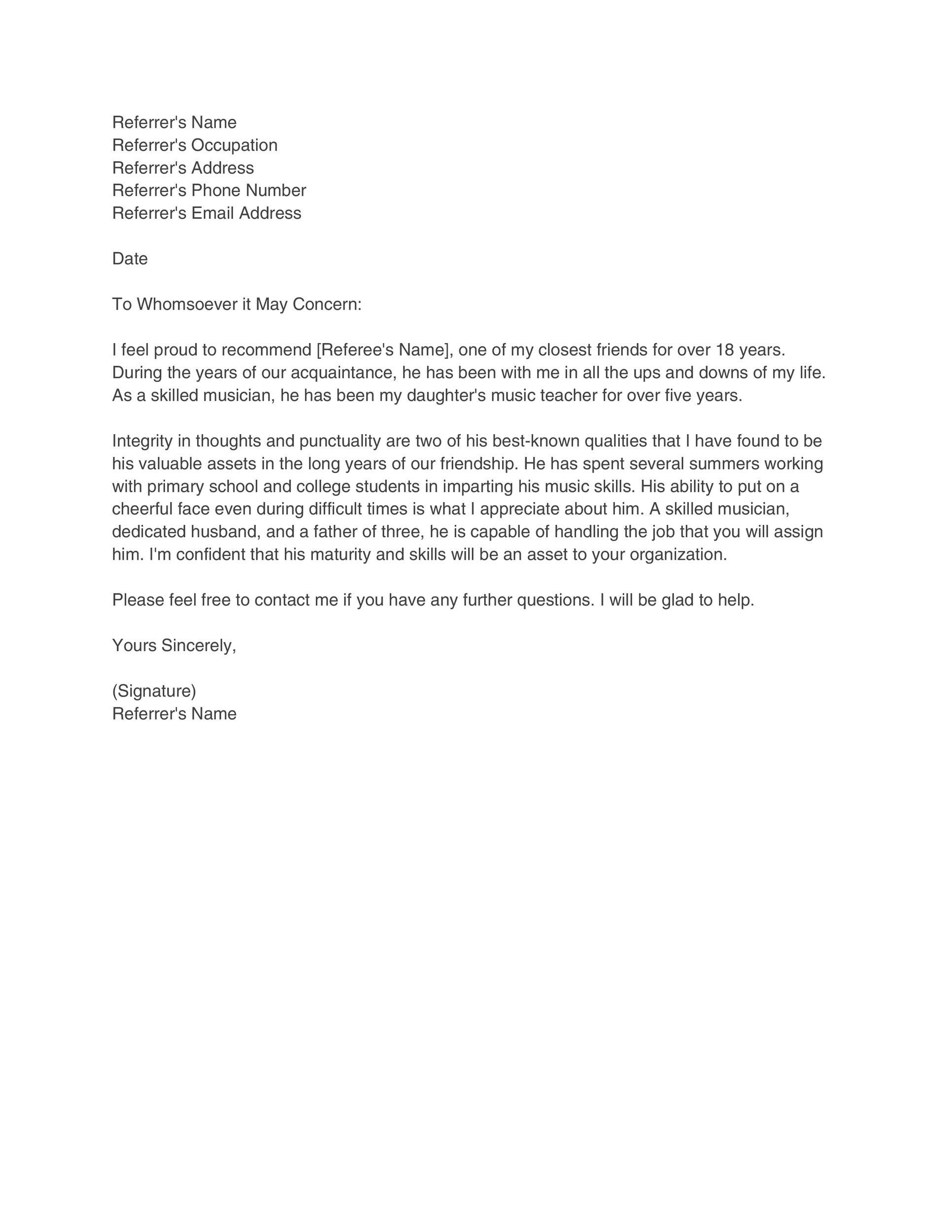 personal-reference-letter-template-for-a-friend