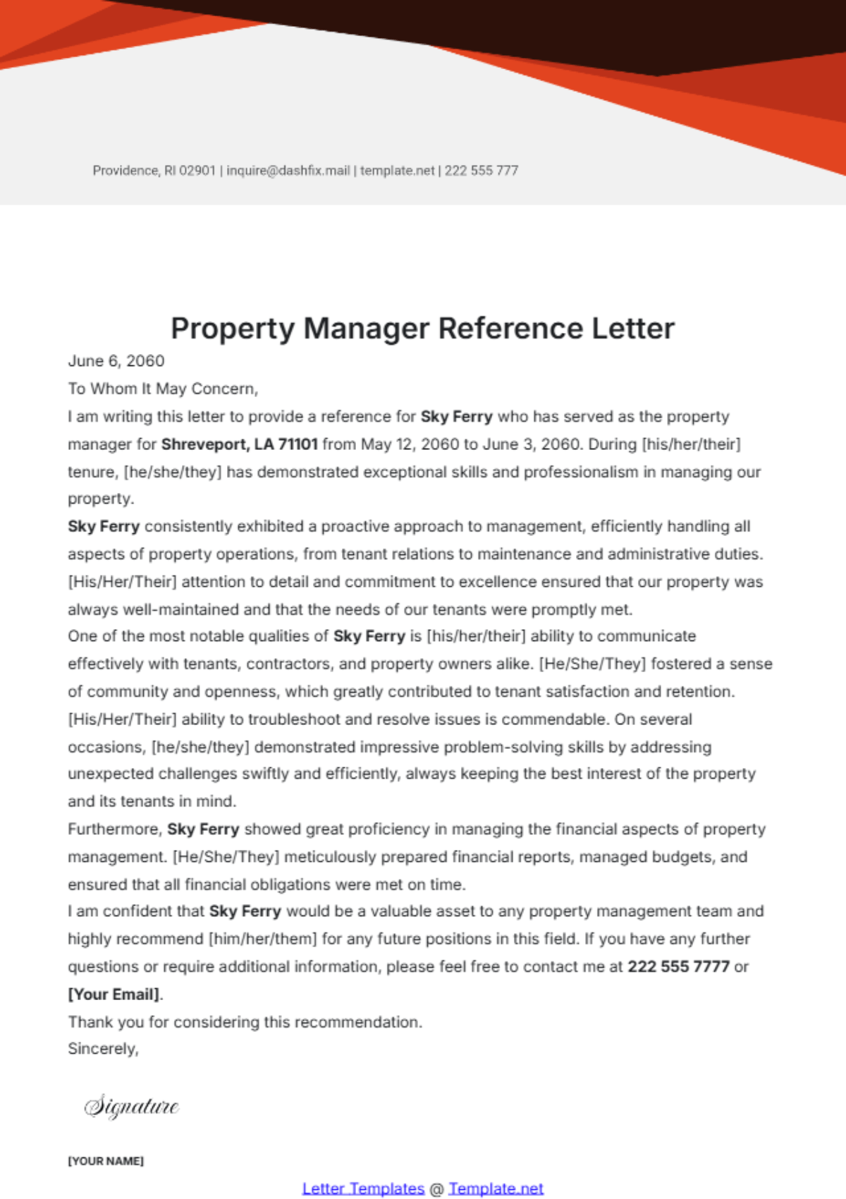 property-manager-reference-letter-template